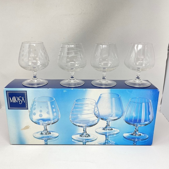 Mikasa Cheers Brandy Glasses Set of 4 - Picture 1 of 11